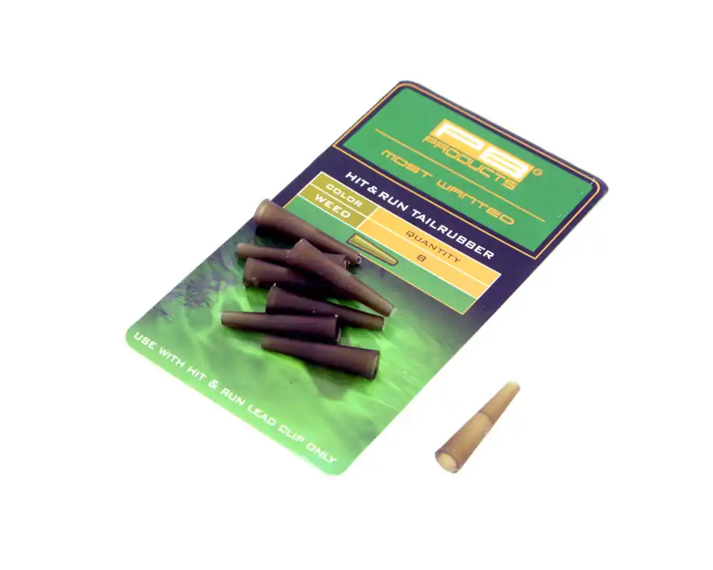 PB Products Hit & Run Tailrubbers Leadclip (8 stuks) Gravel Laatste Kans