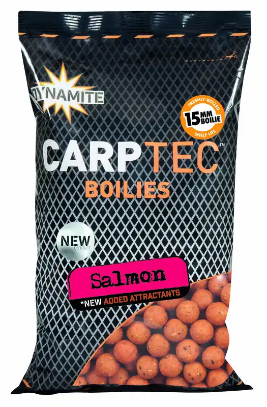Shop Nu Dynamite Baits Carptec Salmon Boilies (900g) 15mm
