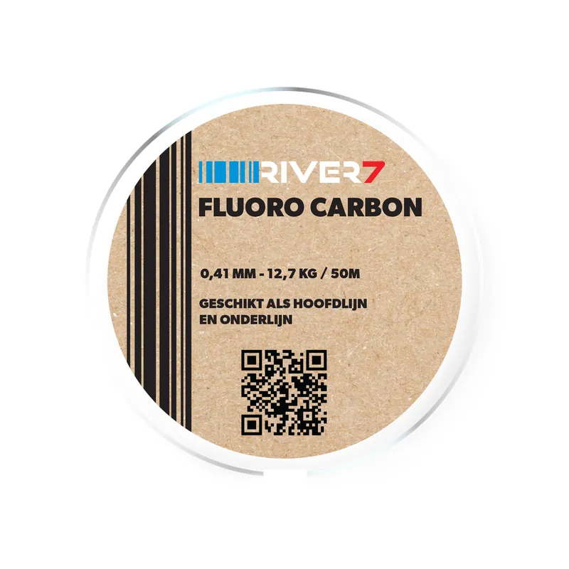 River7 R7 Fluorocarbon Lijn Clear 50m 0.40mm/12.7kg Meest Verkocht