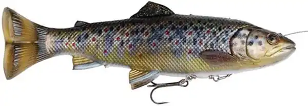 Exclusieve Aanbieding Savage Gear 4D Line Thru Pulsetail Trout 20cm 102g SS Albino Trout