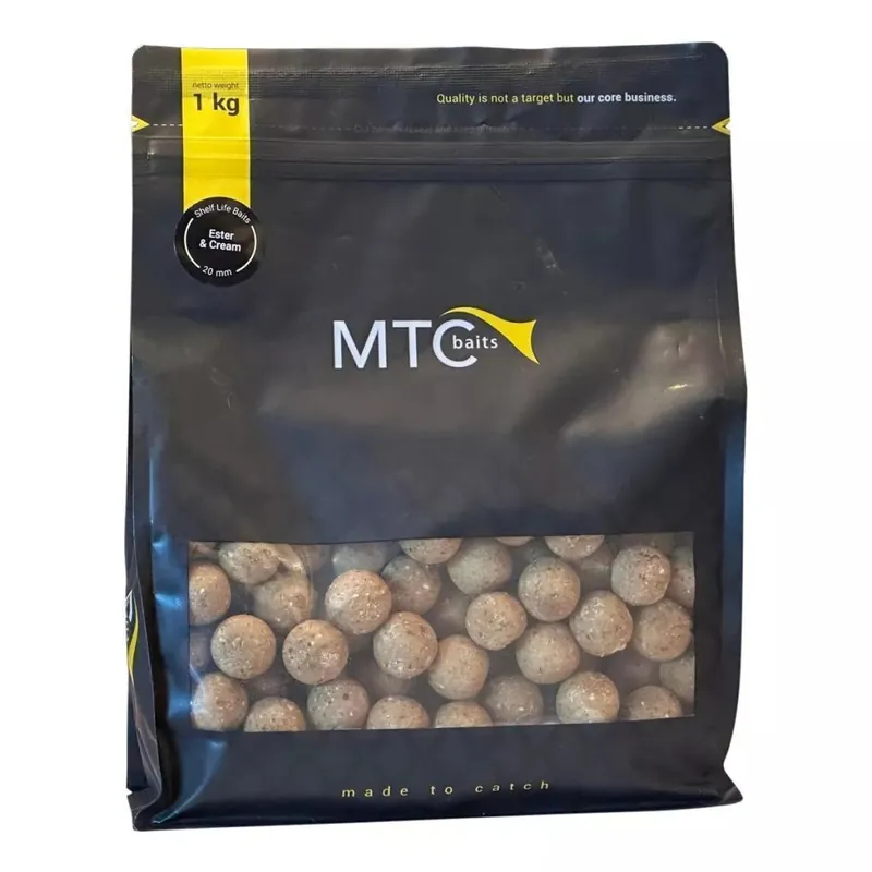 Beperkt Aanbod MTC Baits Ester & Cream Boilies (1kg) 20mm