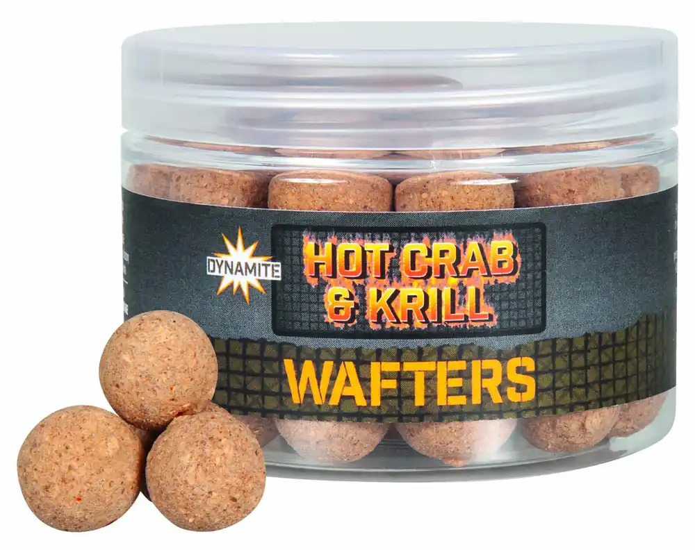 Dynamite Baits Hot Crab & Krill Wafters 15mm Actieprijs