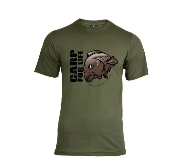 Betrouwbaar House Of Carp Carp For Life T-Shirt Green L