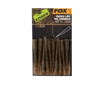 Bestel Nu Fox Edges Camo Naked Line tail rubbers size 10 10 stuks