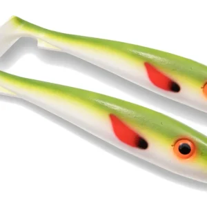 Svartzonker UV Series McRubber Shad Olive White (2 stuks) 17cm (47g) Laatste Versie