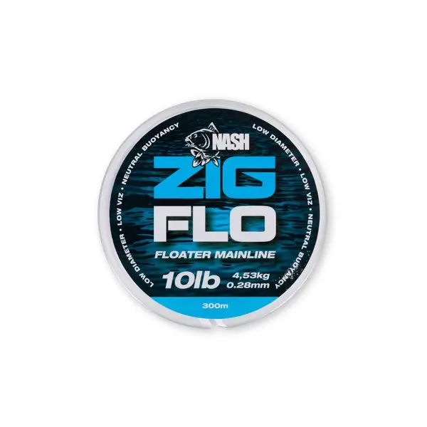 Nash Zig Flo Karper Onderlijnmateriaal 10lb (300m) Shop Nu