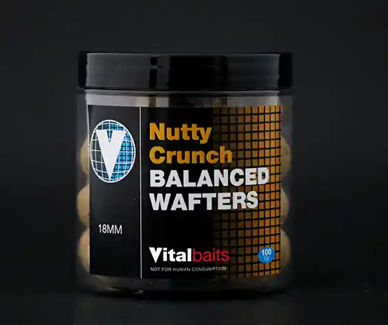 Premium Vital Baits Nutty Crunch Wafters 14mm