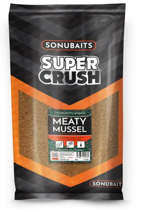 Sonubaits Supercrush Meaty Mussel Mix Lokvoer (2kg) Betrouwbaar