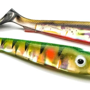 Fabrieksprijs Svartzonker Big McRubber Flash Shad 25cm (2 stuks) Perch
