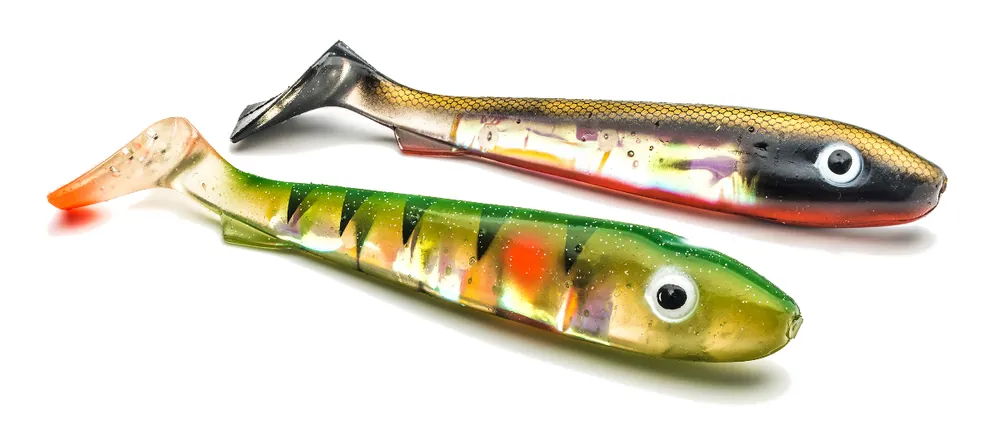 Fabrieksprijs Svartzonker Big McRubber Flash Shad 25cm (2 stuks) Perch