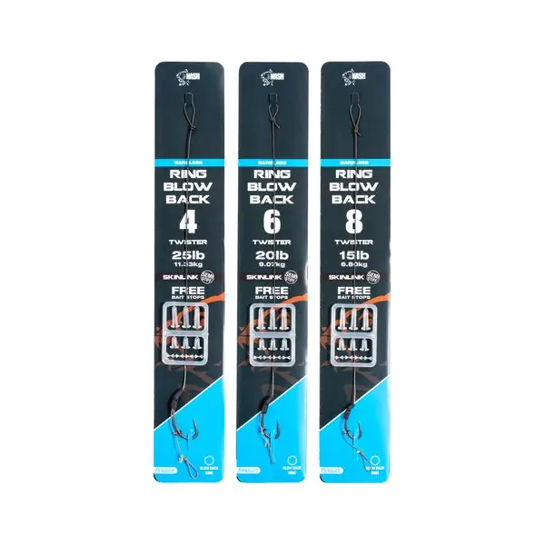 Nash Ring Blow Back Rig Barbless Karper Onderlijn 4 Betrouwbaar
