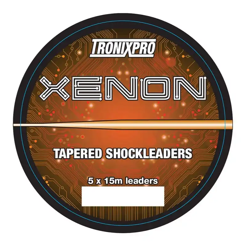 Speciale Aanbieding Tronixpro Xenon Tapered Leaders Orange 15m (5 stuks) 0.35-0.60mm