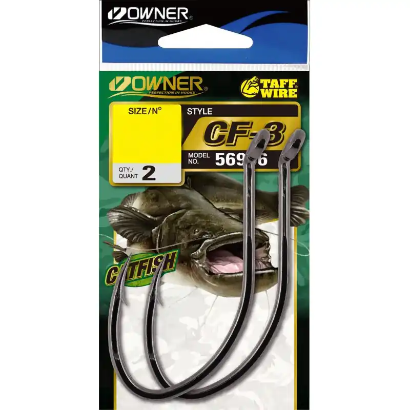 Rechtstreeks Van De Fabrikant Owner CF-3 Catfish #7/0 Haken (2 stuks)