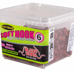 Superprijs Fun Fishing Soft Hook Pellets 6mm (110g) Blood Worm