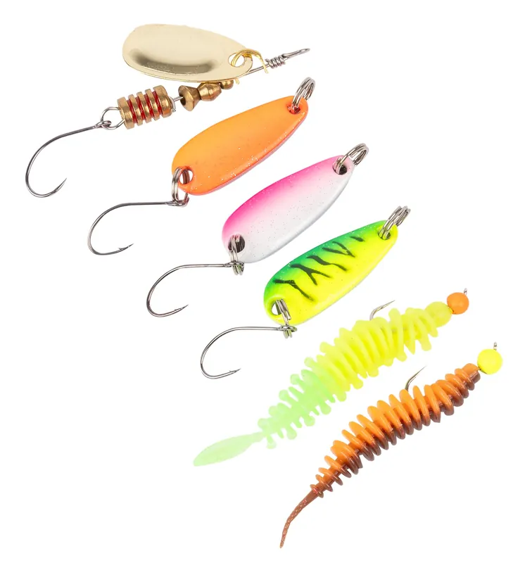 Zebco Target Fish Trout Spin Kunstaas Kit (6 Stuks) Must-Have