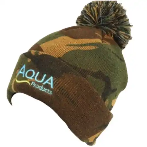 Seizoensaanbieding Aqua Camo Bobble Hat