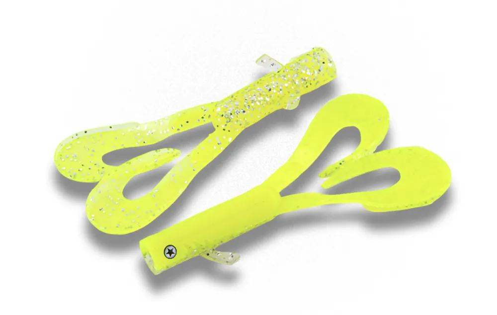Laatste Versie LMAB Drunk Dancer Mini Softbait 7.5cm (4pcs) Green Tomato