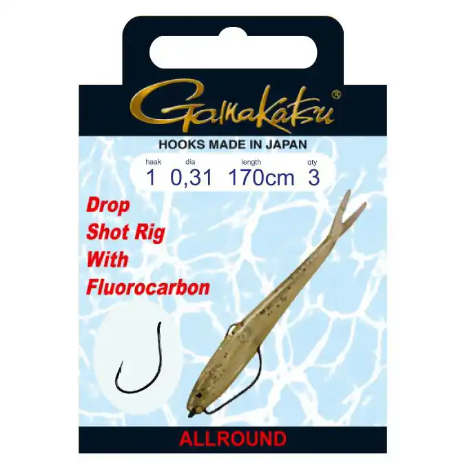 Flitsaanbieding Gamakatsu Dropshot Rig Worm 39 1 (0.31mm)