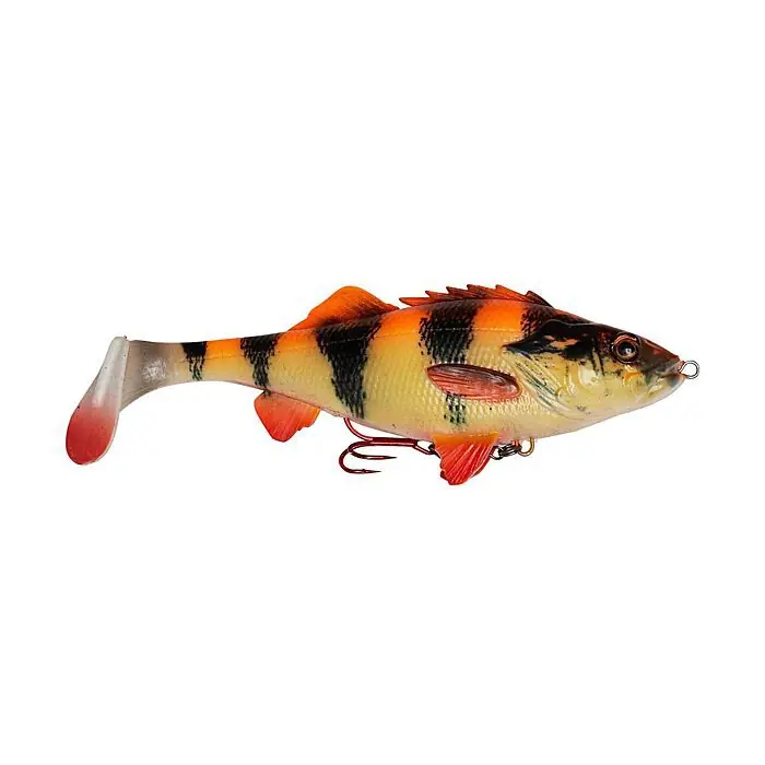 Tijdelijk Beschikbaar Savage Gear 4D Perch Shad 12.5cm Albino Slow Sink