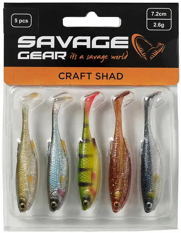 Meest Verkocht Savage Gear Craft Shad 7.2cm Clear Water Mix
