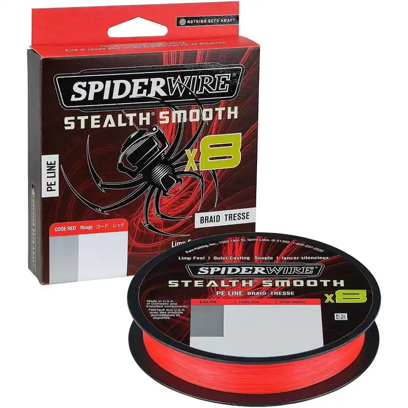 Spiderwire Stealth Smooth Code Red Gevlochten 0.19mm Dagaanbieding