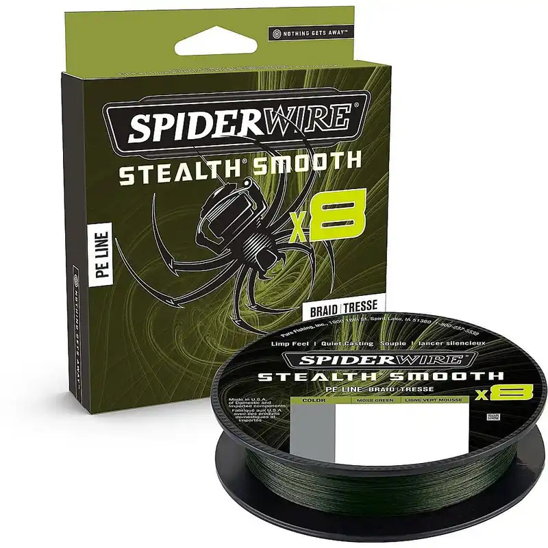 Nieuw Spiderwire Stealth Smooth X8 Gevlochten lijn 0,15 mm