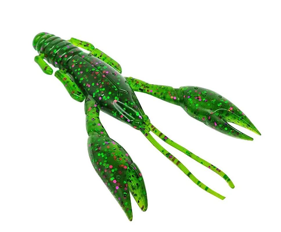 Seika Krawallo Craw Green pumpkin purple/ green flake 50 mm Gereduceerde Prijs