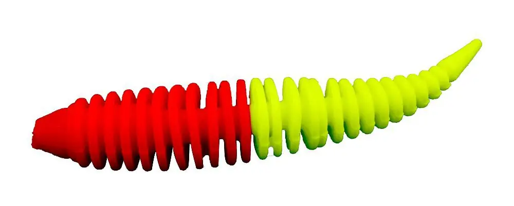 Betaalbaar Omura Baits Hero Rood- Fluo groen 5 cm