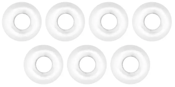 Omura Tungsten kralen Rond gat Wit 4,6 mm Favoriet