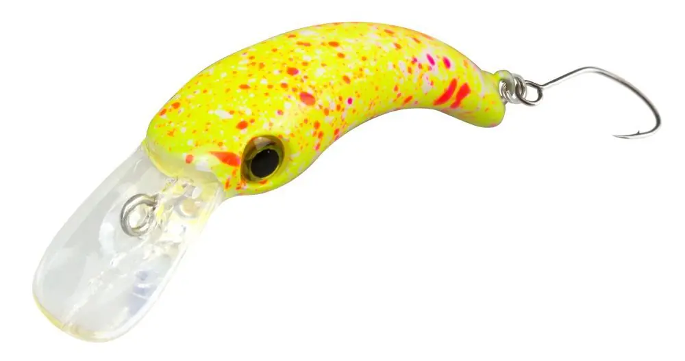 Laatste Versie FTM Wobbler Masu 63 Camouflage Geel/ Roze/ Wit