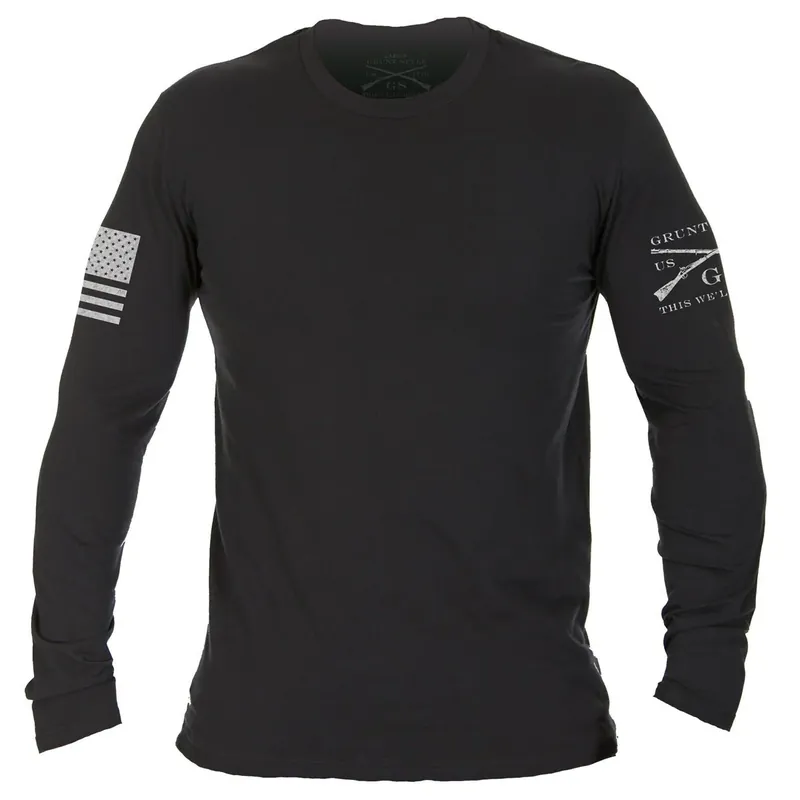Uitverkoop Grunt Style Basic T-shirt met lange mouwen - Zwart S