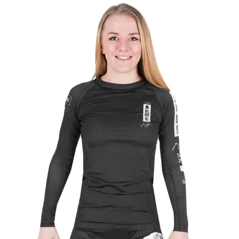 Flitsaanbieding Tatami Fightwear Dames Kanagawa Rashguard met lange mouwen - Zwart S
