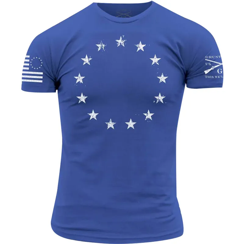 Grunt-stijl Betsy Ross T-shirt M Tijdelijk Beschikbaar