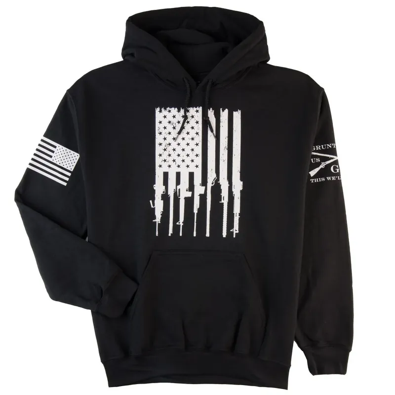 Grunt Style Rifle Flag 2.0 Pullover Hoodie - Zwart S Veilige Betaling