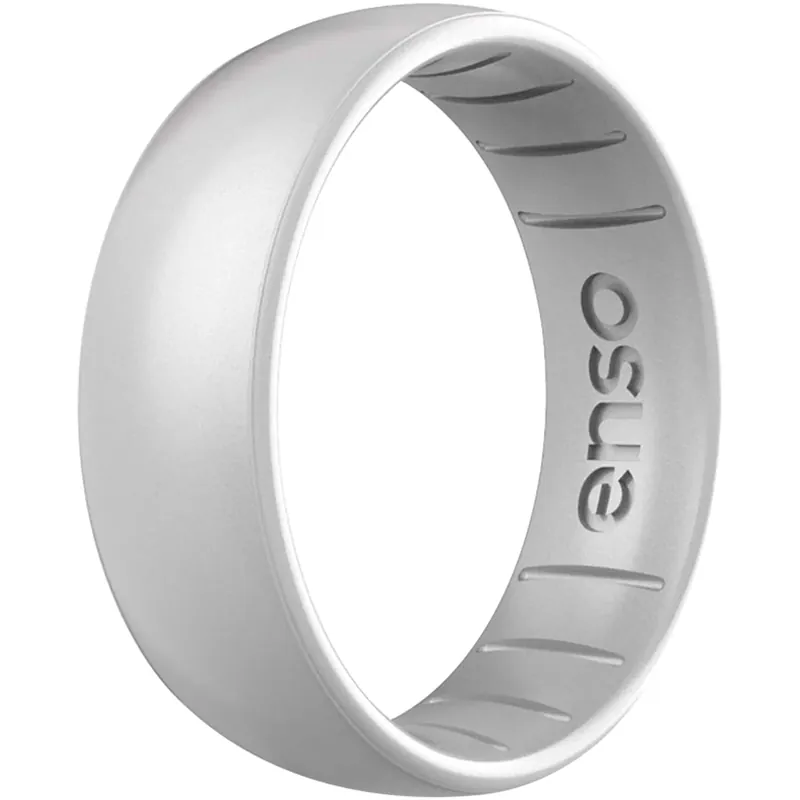 Shop Nu Enso Rings Classic Elements Series Siliconen Ring - Zilver