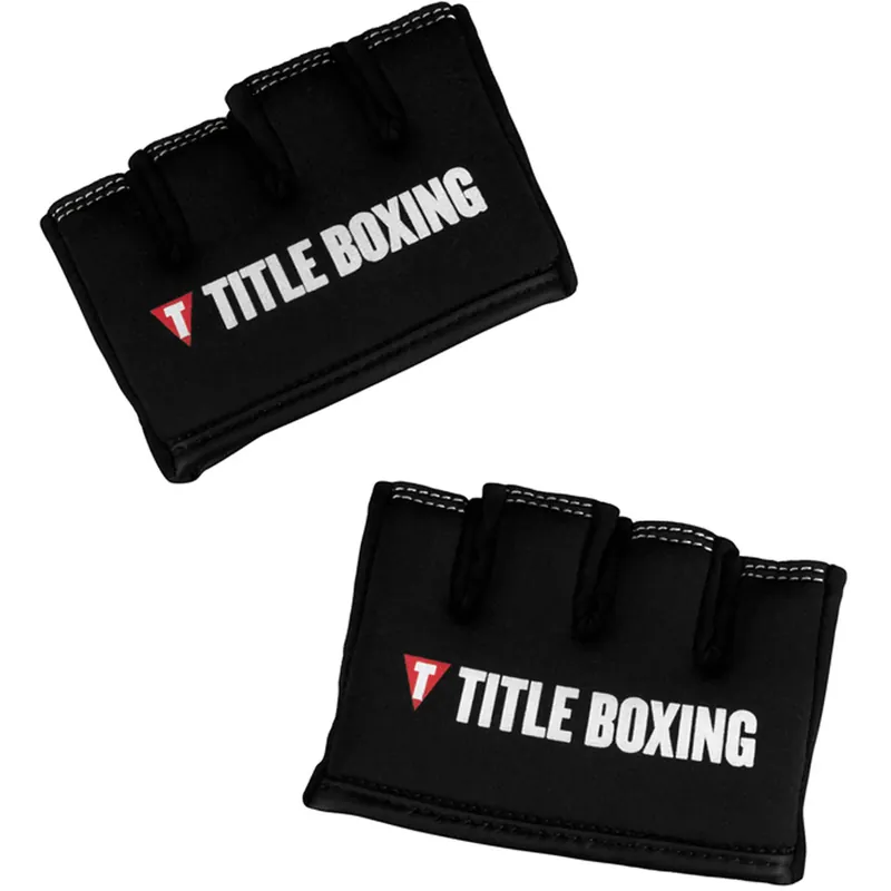 Titel Boxing Gel Iron Fist Slip-On Custom Form Fit Knuckle Shields - Zwart S Koop Vandaag