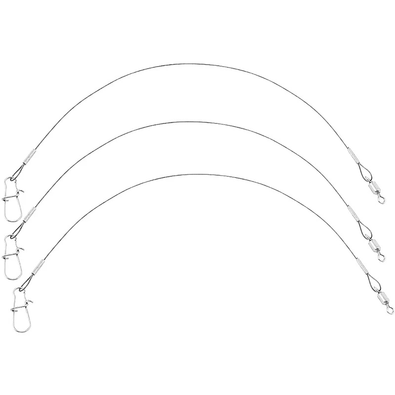 Eagle Claw heldere/heldere zware 6" draadleiders 3-pack Voordeelprijs