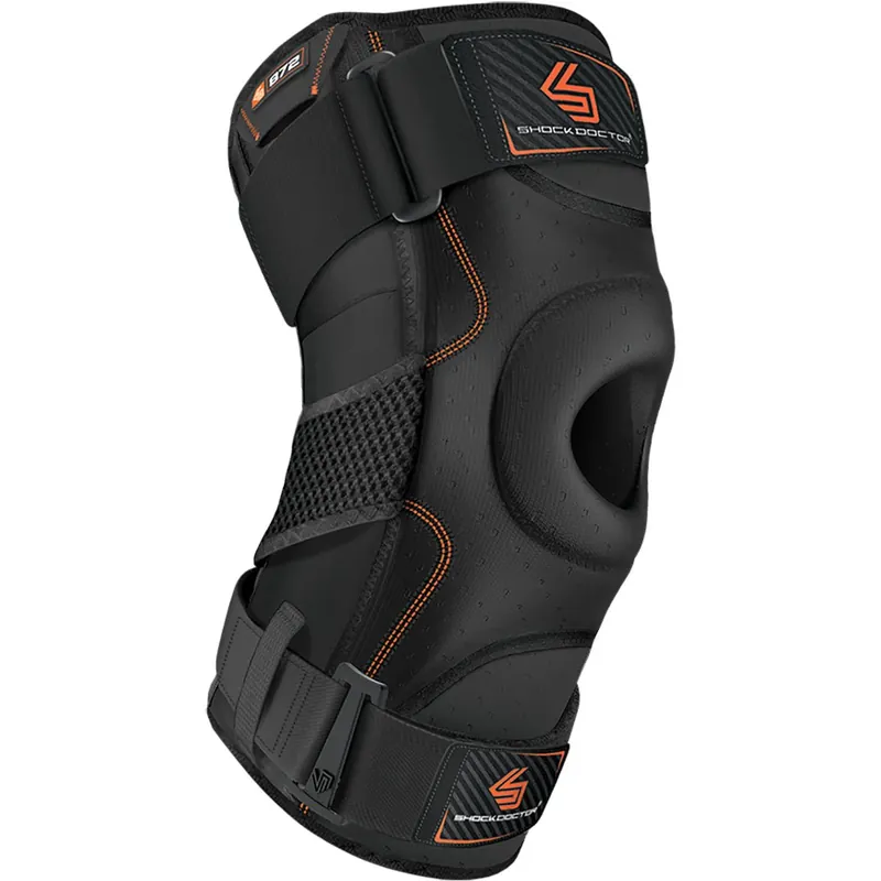 Shock Doctor Kniebrace met dubbele scharnieren - Zwart S Seizoensaanbieding