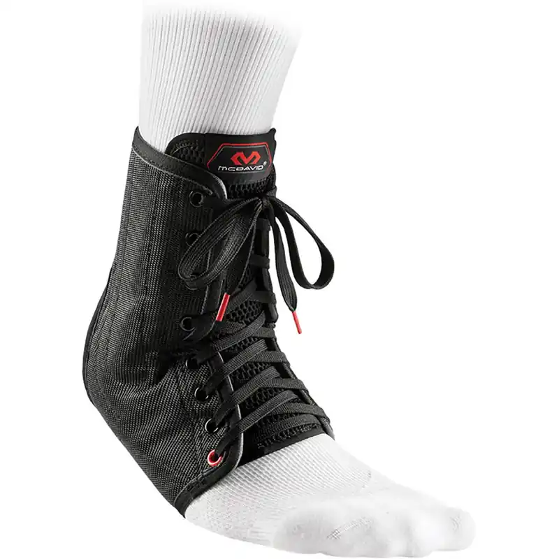 McDavid Lace-Up Enkelbrace met Baleinen - Zwart XS Speciale Aanbieding
