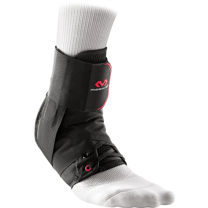 Direct Beschikbaar McDavid 195 Ultralichte Enkelbrace met Bandjes - Zwart XS