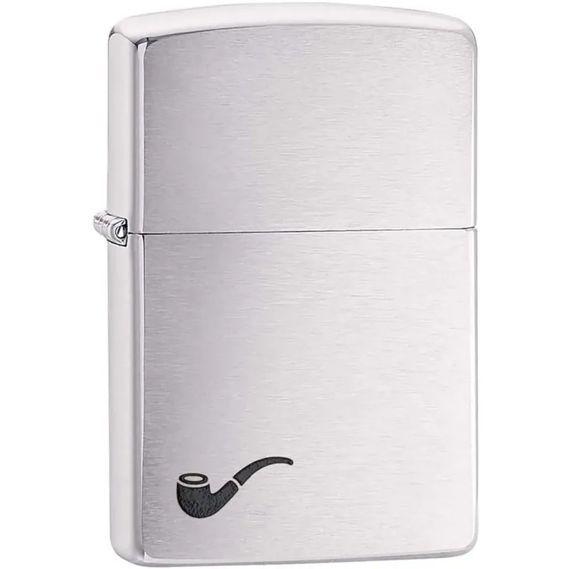 Zippo geborstelde chromen zakpijpaansteker Bestel Nu
