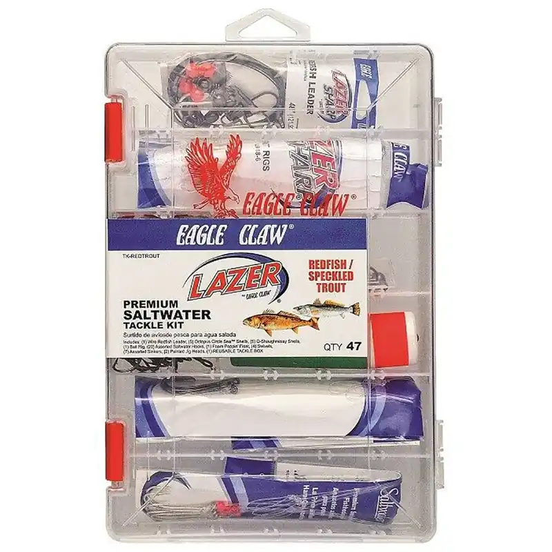 Gecertificeerd Lazer Sharp Redfish/Spikkelforel Premium Zoutwater Tackle Kit