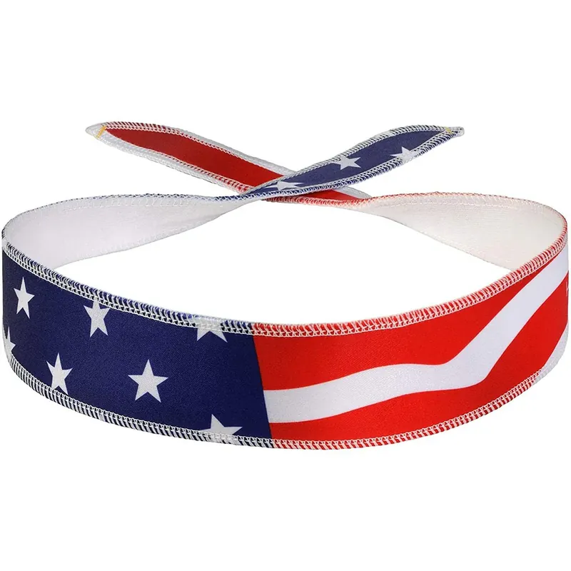 Halo Hoofdband Zweetband Grafische Stropdas Versie - Amerikaanse Vlag Beperkt Aanbod
