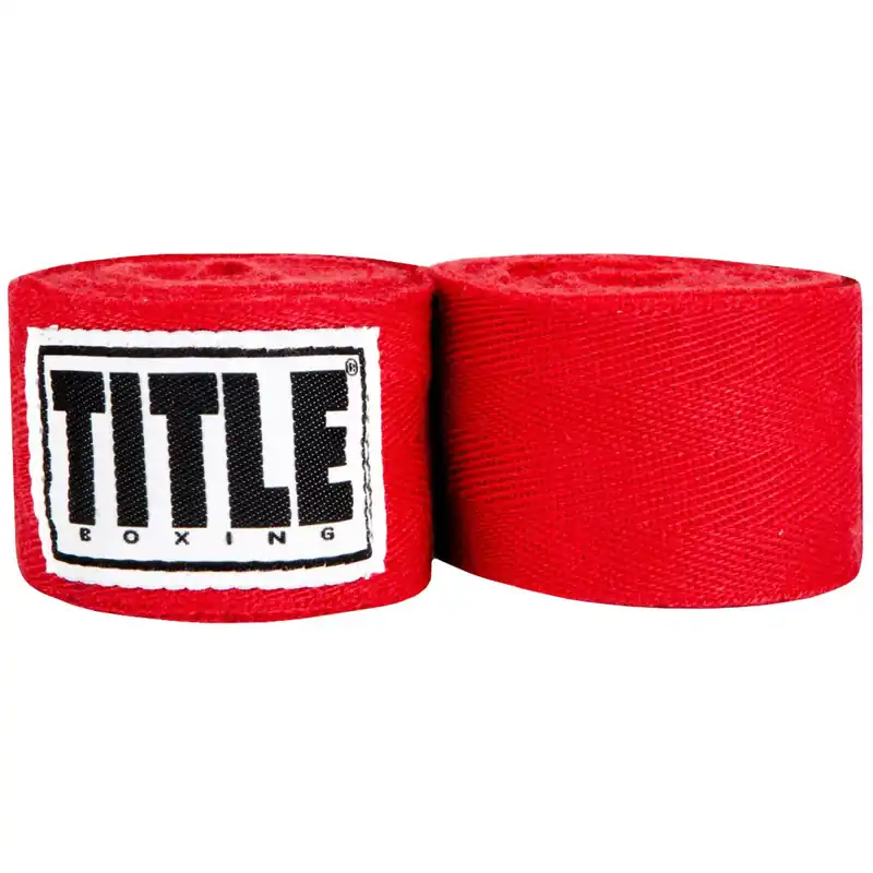 Weekendaanbieding Titel Boksen Traditioneel Geweven Handwraps-Rood