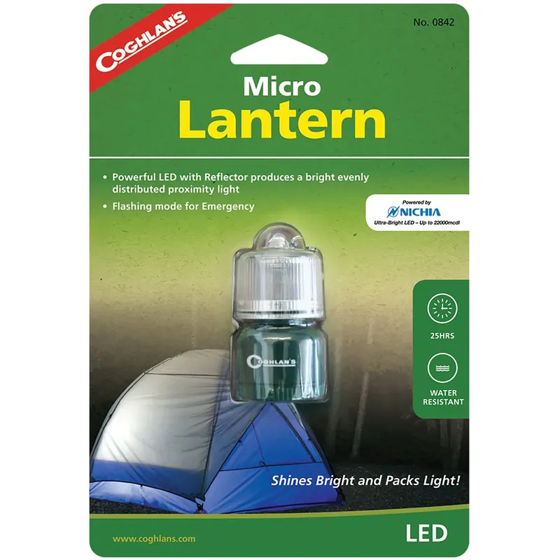 Alleen Vandaag Coghlan's Micro Lantern Waterbestendige Mini Tent LED-lamp Sleutelhangerlamp met clip