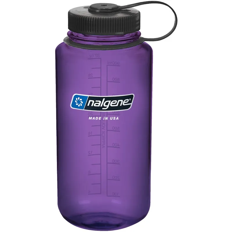 Nalgene Sustain 32 oz. Tritan Wide Mouth Waterfles - Paars/Zwart Voordeelprijs