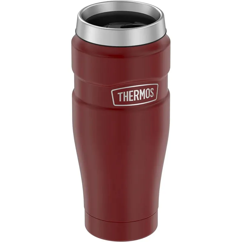Thermos 16 oz. RVS King vacuüm geïsoleerde RVS reisbeker Rood Premium