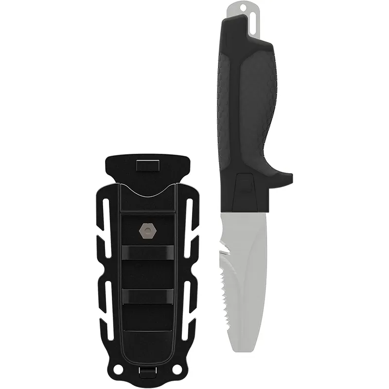 Gear Aid 3" Tanu Dive and Rescue Blunt Tip Vast Mes met Schede Gray Weekendaanbieding
