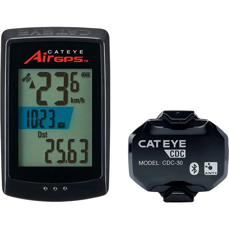 CatEye AirGPS fietscomputer en CDC-30 cadanssensor - CC-GPS100/CDC-30 Lage Kosten
