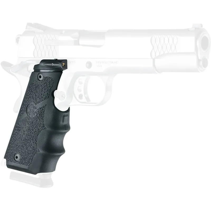 Hogue Red Laser Enhanced Grip voor 1911 Govt. Model Overmolded Rubber Grip - Zwart Premium